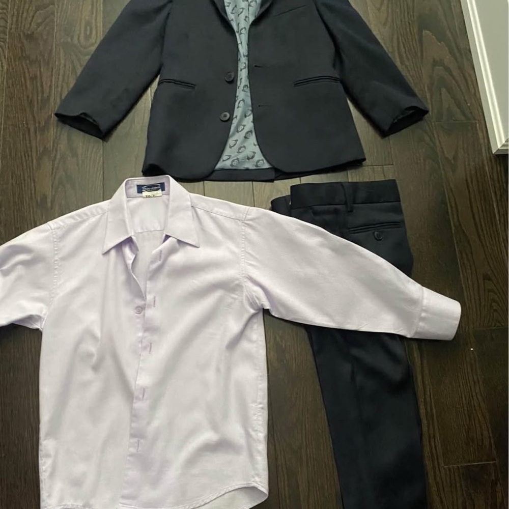 Appaman Black and Light Purple Kids Matching Set